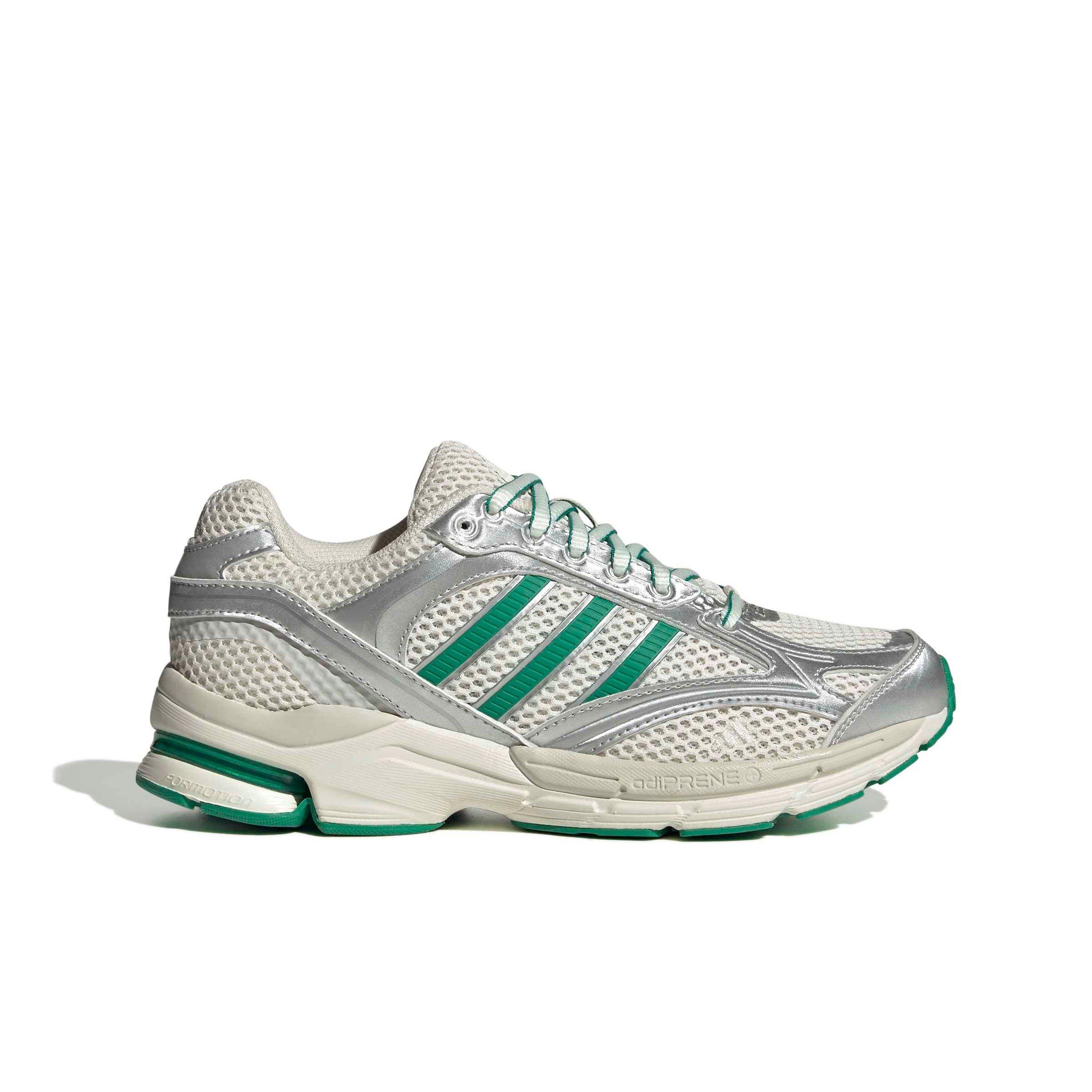 adidas Spiritain 2000 "Chalk White/Silver Metallic/Court Green" Women's Shoe - WHITE/SILVER/GREEN